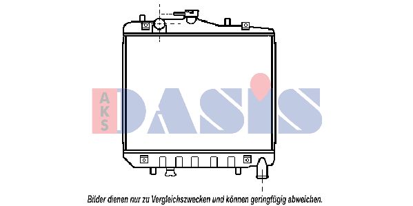 AKS DASIS Радиатор, охлаждение двигателя 510013N